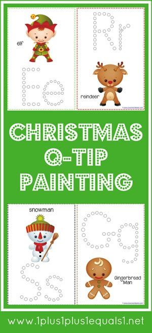 christmas fun  tip painting printables blessed   doubt
