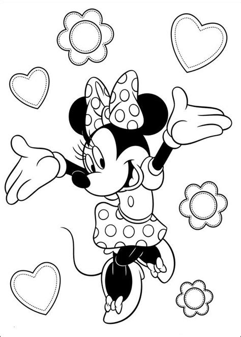 minnie mouse printable coloring book  disegni da colorare minnie
