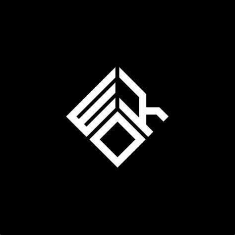 wko letter logo design  black background wko creative initials letter logo concept wko