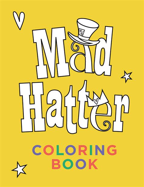 mad hatter coloring sheet dowloand