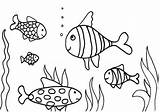 Fish Coloring Pages Aquarium Kids Swimming Fishing Aloha Tank Printable Drawing Rod Cartoon Rainbow Trout Fishtank Print Water Color Butterfly sketch template