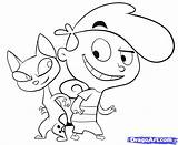 Kat Cat Vs Kid Coloring Pages Step Drawing Characters Draw Cartoons Disney Popular Coloringhome Getdrawings Colouring sketch template