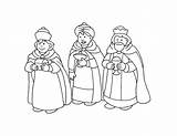 Coloring Three Kings Pages Getcolorings Wise Men Color Print sketch template