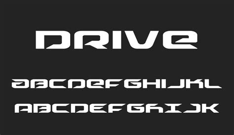 drive  font