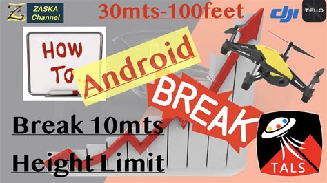 dji tello android tals app  fly    meters  feet youtube