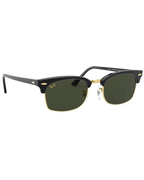 ray ban clubmaster square rb3916 sunglasses in black fast shipping