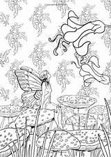 Forest Enchanted Colouring Magical Marthe Mulkey sketch template