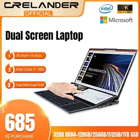 arrivals dual screen laptop core   generation touch screen gaming laptop pc portable