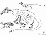 Microraptor Utahraptor sketch template