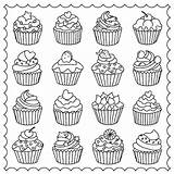 Coloring Cupcake Cupcakes Pages Colouring Printable Cup Cake Cute Print Painting Kids Visit Easy Adults Bestcoloringpagesforkids Choose Board sketch template