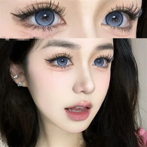 blue contact lenses  pieces yv korean contact lenses contact
