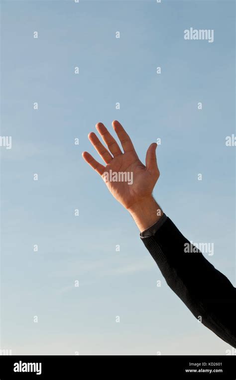 hand waving goodbye high resolution stock photography  images alamy