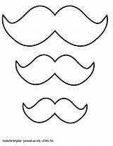 Mustache Printable Coloring Template Moustache Pages Outline Mustaches Baby Party Decorations Shower Old Stencil Clipart Bigote Para Shirt Year Designs sketch template