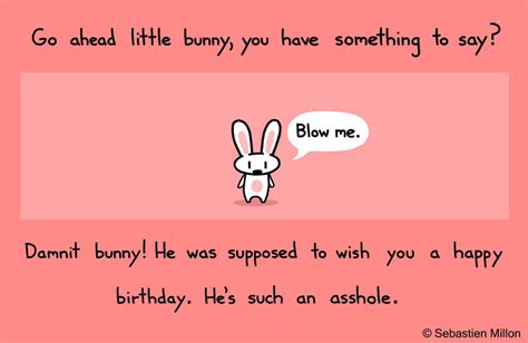 bunny doesn t wish you a happy birthday by sebreg on deviantart