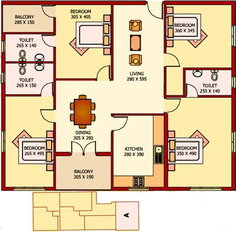 sq ft  bhk floor plan image royal projects group sunflower   sale