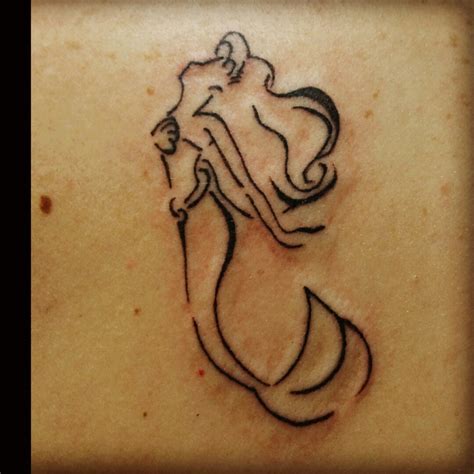 mermaid silhouette tattoo