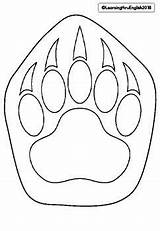 Bear Paw Polar Print Size Patterns Draw Hand Life Native Measurement American Paws Beading Drawing Printable Template Compare Applique Pattern sketch template