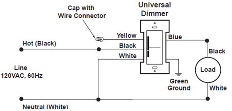 single pole dimmer switch wiring
