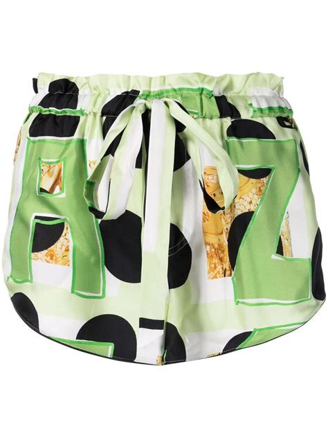 buy az factory polka dot pyjama shorts green    editorialist