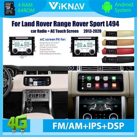 android car radio lcd climate  land range rover sport  auto hd stereo multimedi