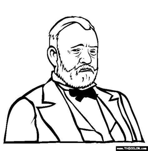 ulysses  grant  coloring page