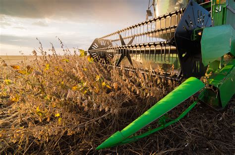 soybean harvest moving  rapid pace mid west farm report