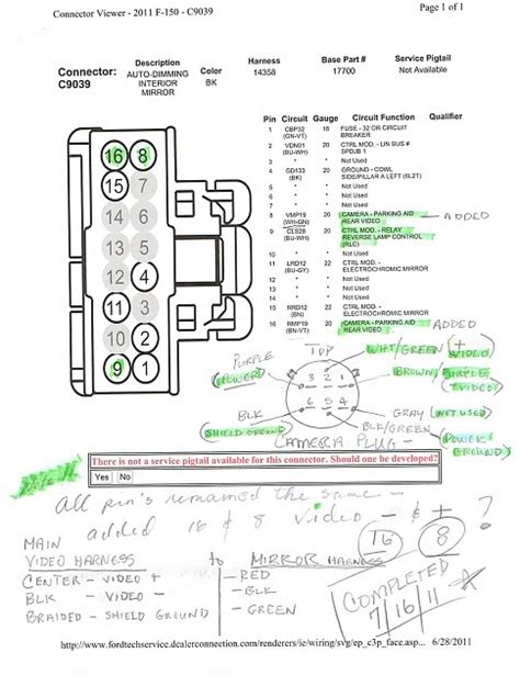ford tailgate camera wiring diagram