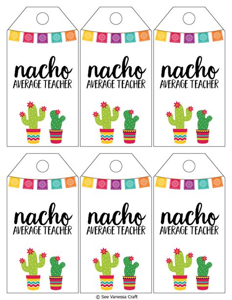 craft nacho average teacher gift basket  vanessa craft
