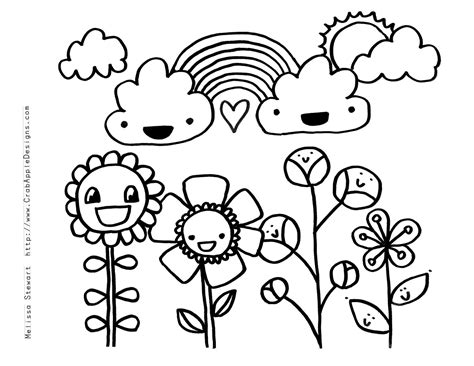 flower coloring pages printable flower coloring pages rainbow flowers