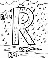 Phonics Coloring Pages Letter Sheets Color Rain Popular Printable Getcolorings Coloringhome sketch template