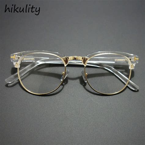 Luxury Silver Glasses Clear Spectacle Eyeglasses Women