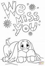 Miss Coloring Pages Printable Cards Well Soon Kids Card Missed Printables Colouring Color Template Print Will Preschool Missing Adult Supercoloring sketch template