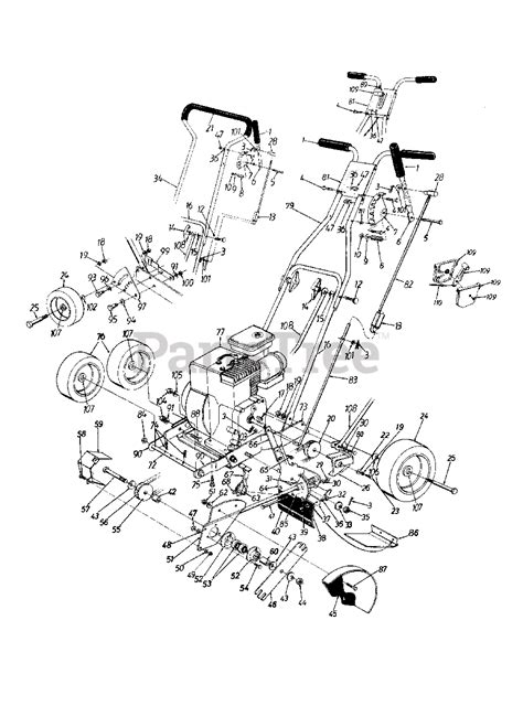 mtd    mtd edger  hechinger general assembly parts lookup  diagrams