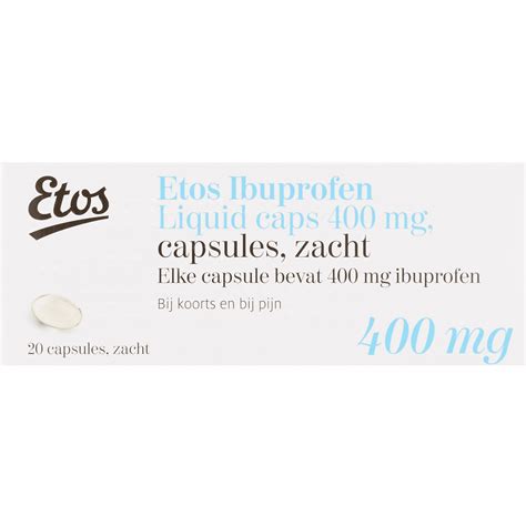 etos ibuprofen liquid caps  mg capsules  ea etos
