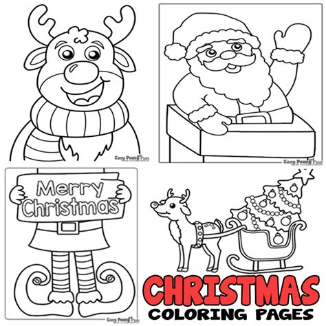 christmas coloring pages  printable  forest animals coloring