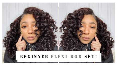 Easy Flexi Rod Set Tutorial For Natural Hair Youtube