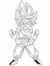 Coloring Goku Pages Super Dragon Ball Saiyan Goten Little Form Color Print 1000 Getcolorings Kids Printable Imagui Gt Popular Drawing sketch template