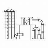Refinery Destillation Pipeline Petroleum Petrochemical sketch template