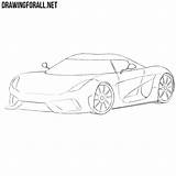 Koenigsegg Drawing Regera Draw Coloring Pages Drawingforall Template Sketch sketch template
