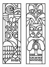 Totem Pole Native Coloring Pages Printable American Poles Clipart Template Craft Paper Clip Drawing International Indian Clipartbest Silhouettes Aboriginal Artist sketch template