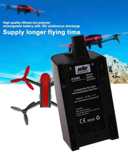 mah bateria alto rendimiento bateria  parrot bebop drone  de  ebay