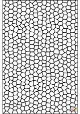 Coloring Mosaic Pattern Pages Tiles Printable Drawing sketch template