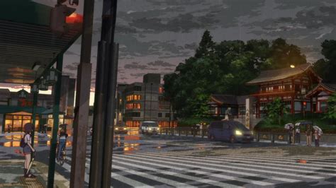 cityscape city town anime scenery background wallpaper anime scenery