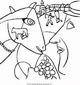 Chagall Quadri Famosi Dipinti Disegnidacoloraregratis Misti Quadro Artistici Lezioni Guernica Condividi sketch template