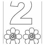 Number Tracing Two Worksheets Coloring sketch template