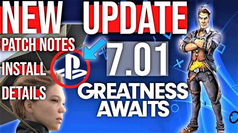 playstation  update  firmware ps system software install details gaming news