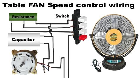 table fan speed control wiring youtube