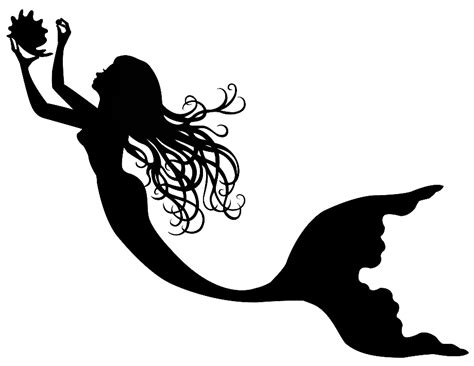 high quality mermaid clipart outline transparent png images