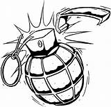 Grenade Tattoo Drawing Tattoos Cool Simple Designs Outline Drawings Easy Hand Stencil Sketch Draw Granate Sketches Search Google Getdrawings Rider sketch template