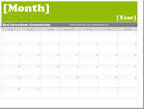 ms word calendar templates montly calendar pinterest